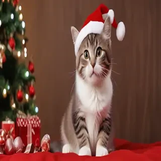 cat christmas wallpaper