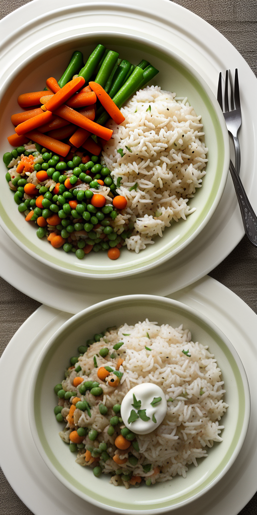 rice with peas and carrots