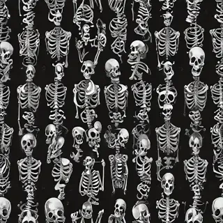 skeleton background