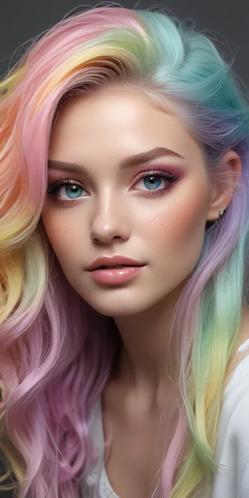 pastel rainbow