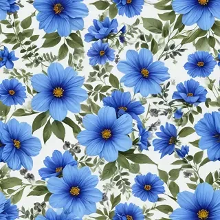 blue flowers transparent background
