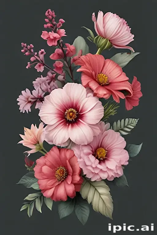 flowers with no background