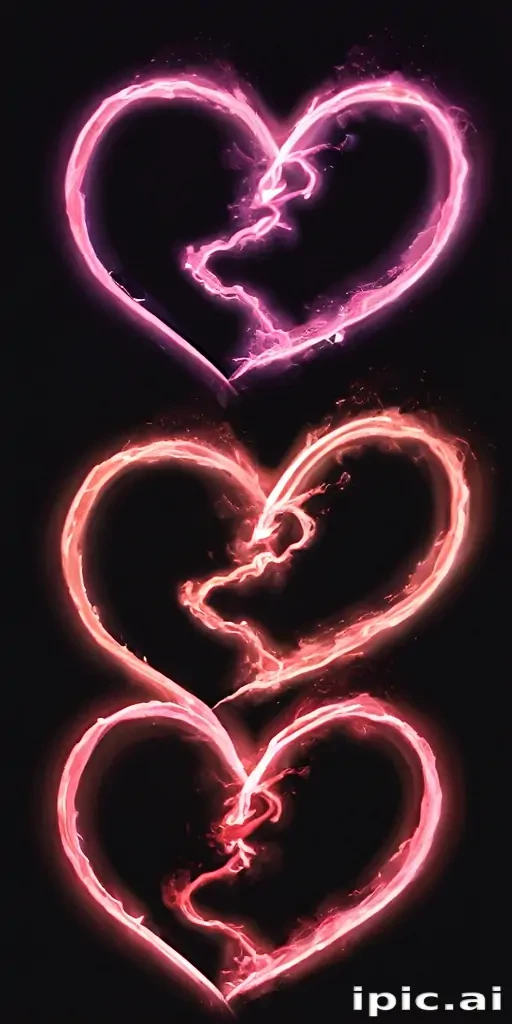 glow heart png
