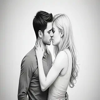 couples drawing poses
