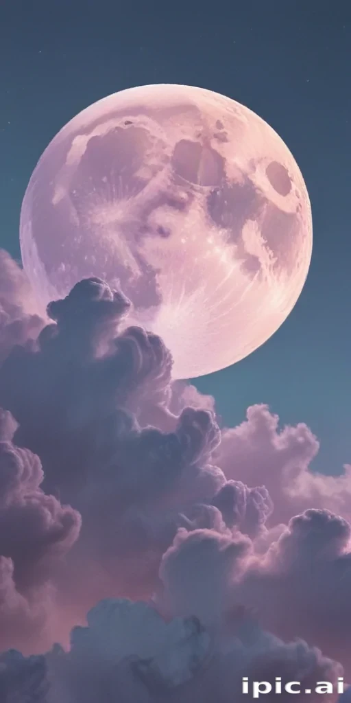 pastel aesthetic moon wallpaper