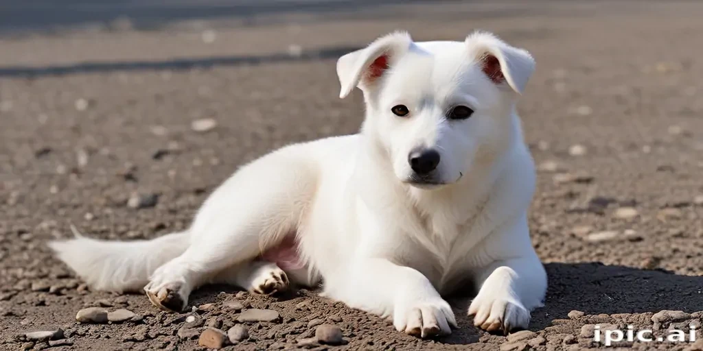 white dog