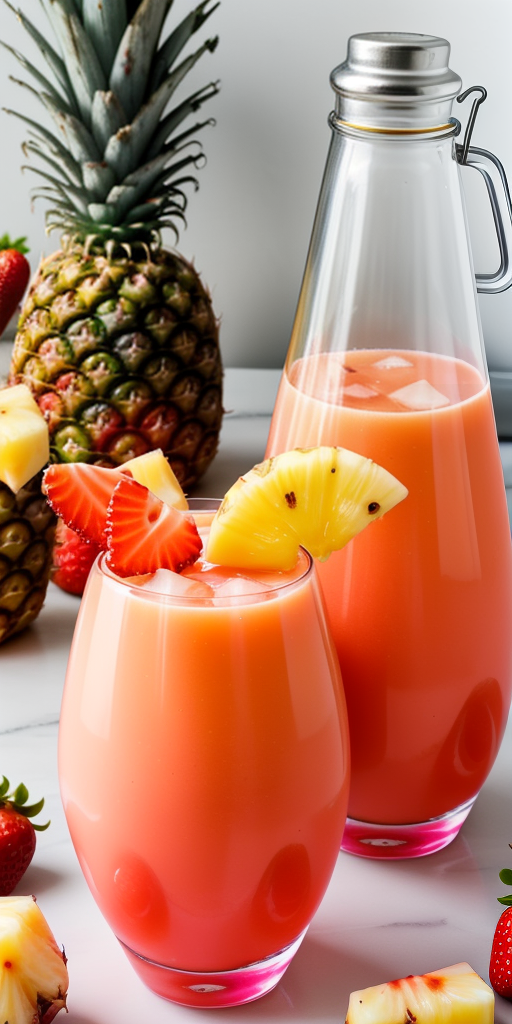 strawberry pineapple tequila sunrise recipe