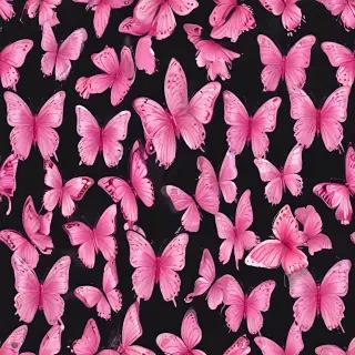 pink butterfly clipart