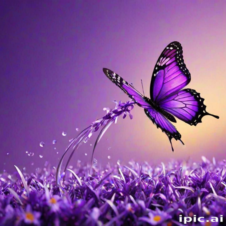 purple wallpapers butterfly
