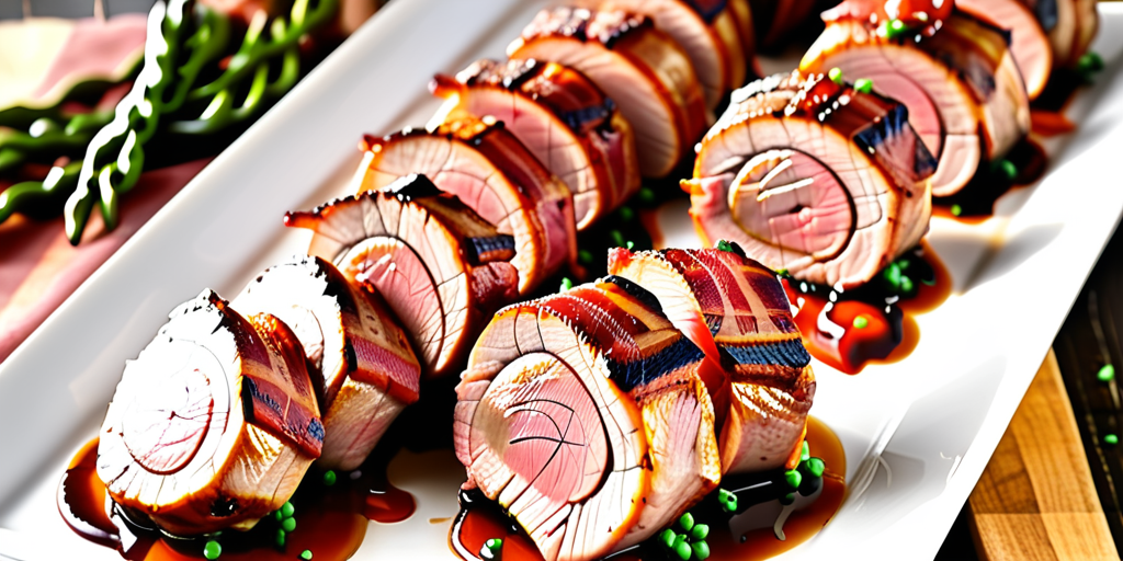 bacon wrapped pork tenderloin medallions