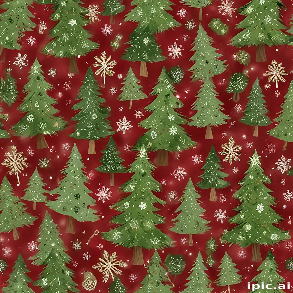 christmas background with tree
