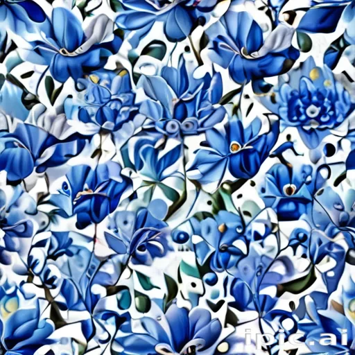 blue flower clip art