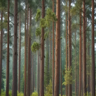 pine trees transparent background