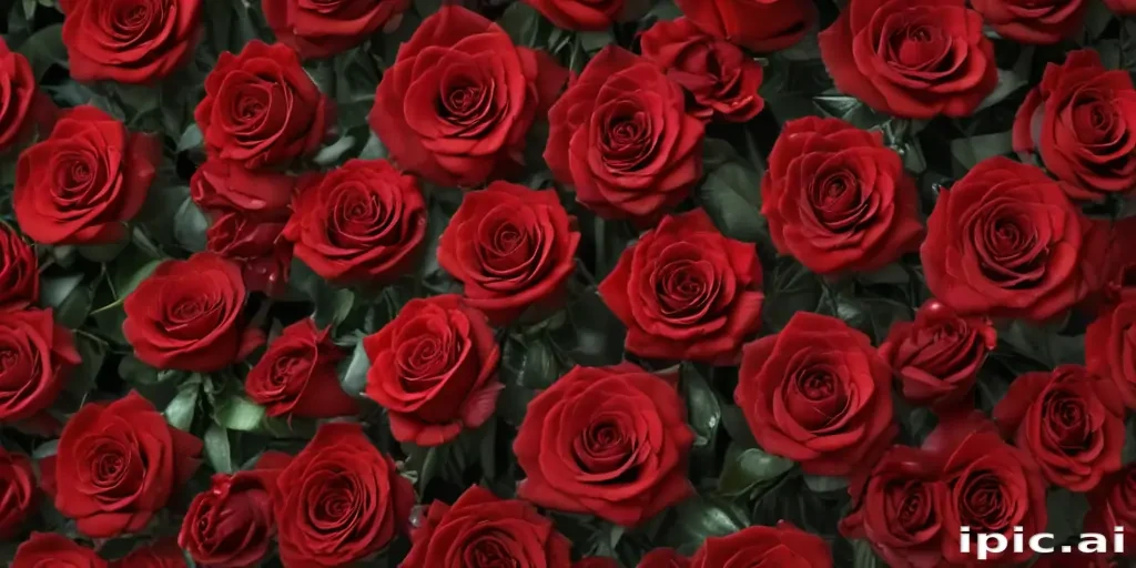 red roses aesthetic