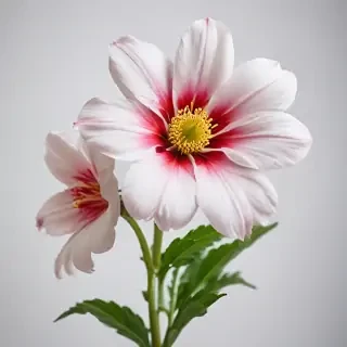 flower with white background