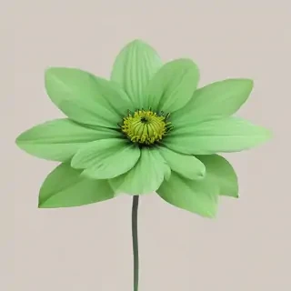 green flower png