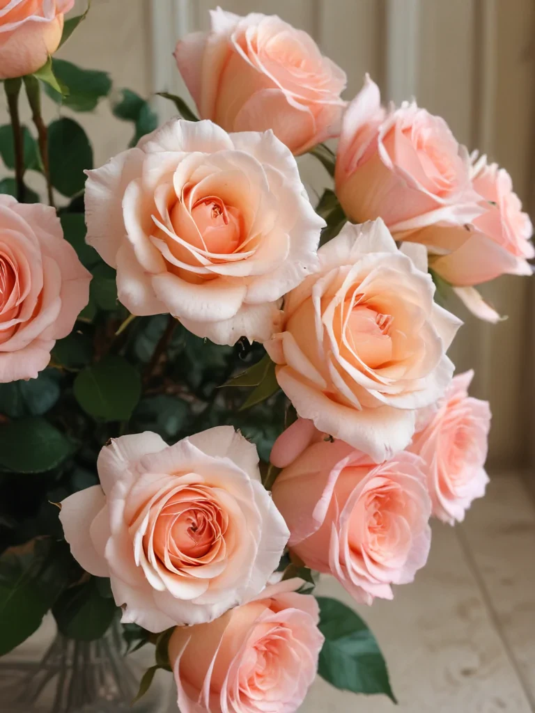 roses in background