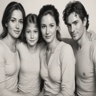 drawings of family