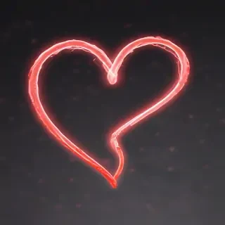 glow heart png