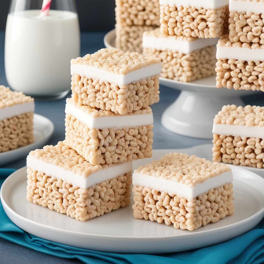 rice krispie treats with marshmallow cream