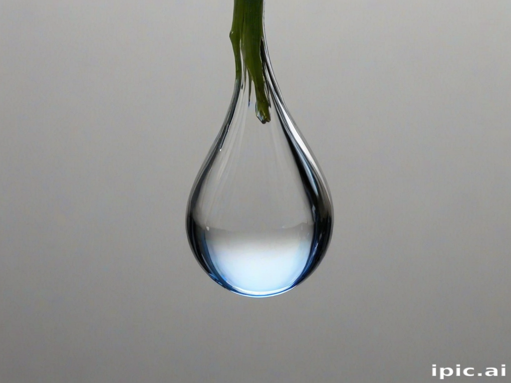 transparent water drop