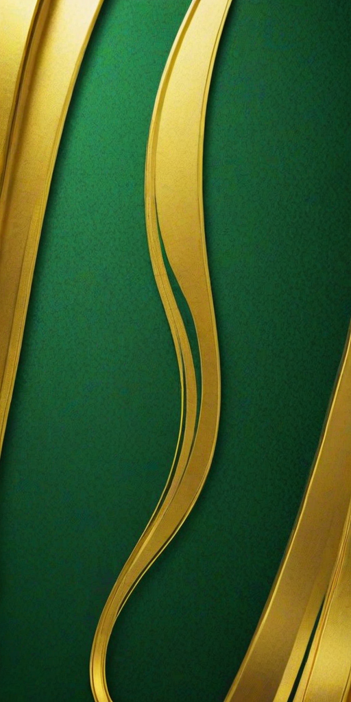 gold and green background