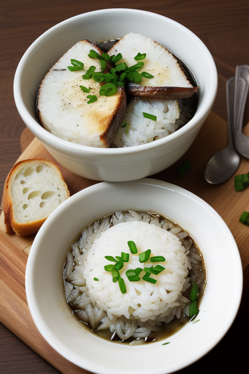 rice dish with french onion soup