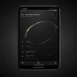 black background phone