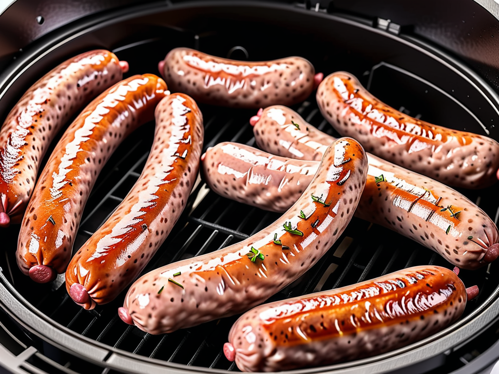 how long to cook frozen sausage in air fryer