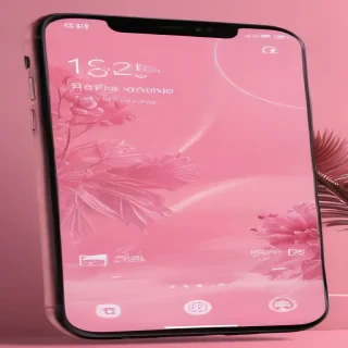 pink home screen