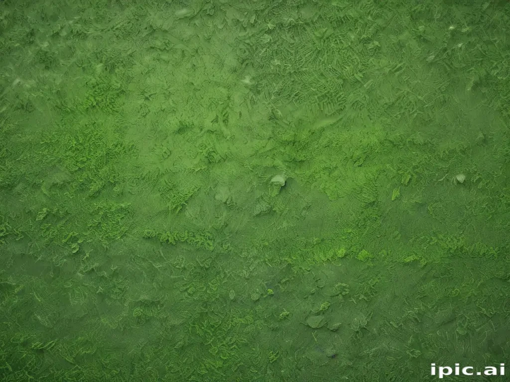 Vibrant Green Abstract Texture with Intricate Details and Patterns