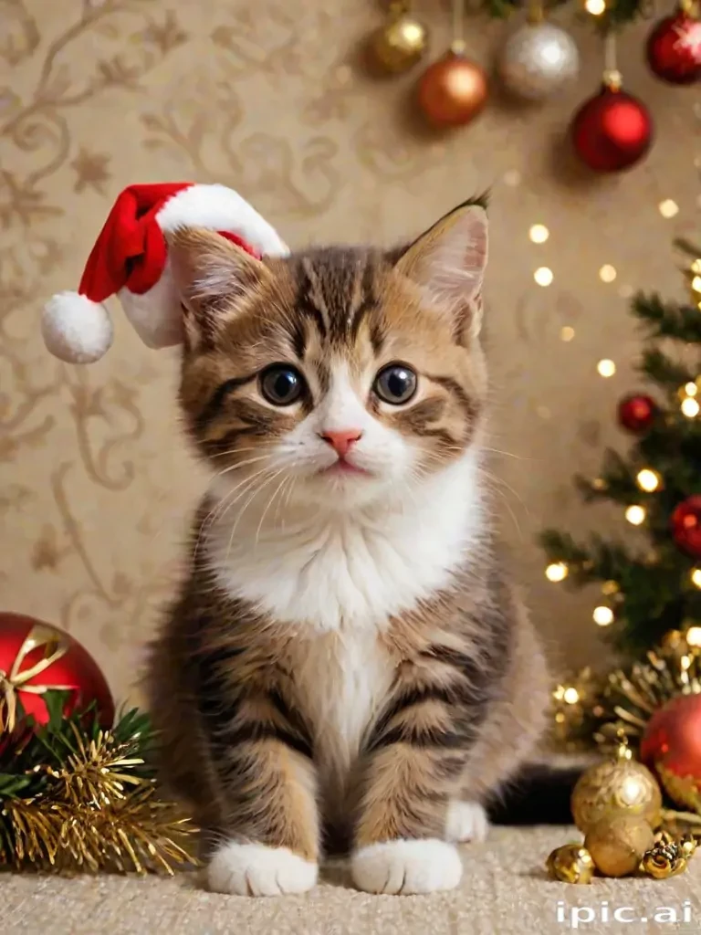 cat christmas wallpaper