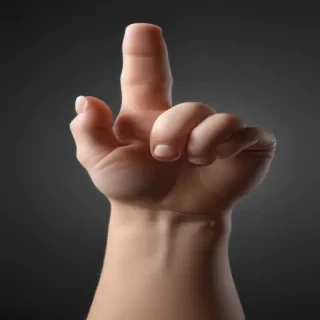 finger pointing png