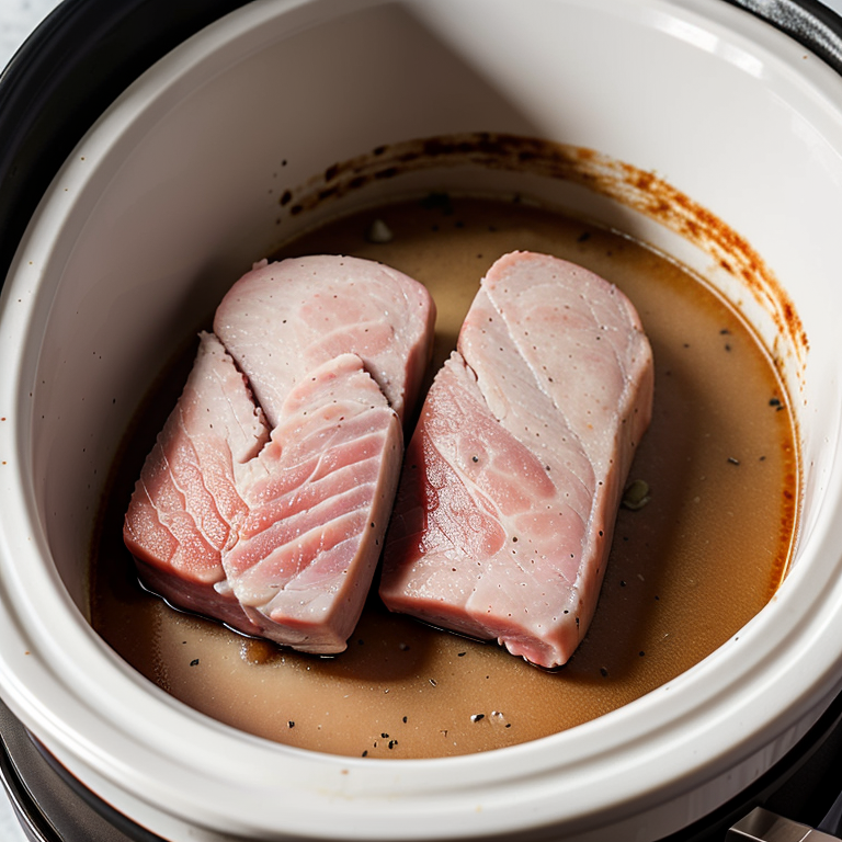 frozen pork loin in the crock pot
