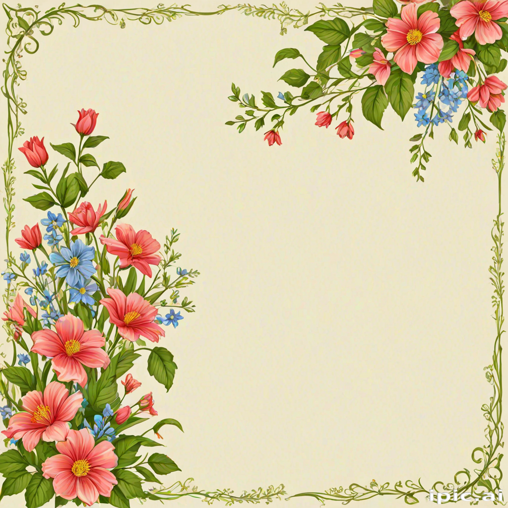 clipart borders flowers