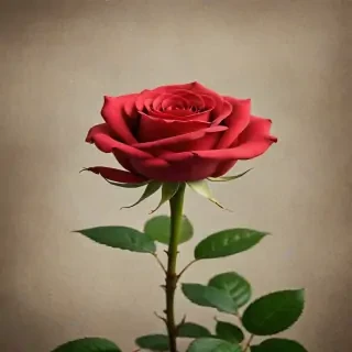 image of a red rose