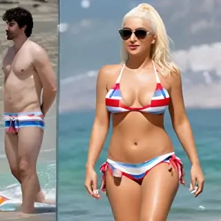 Christina Aguilera in bikini