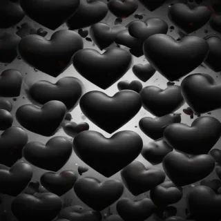 black hearts background