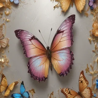 glitter butterfly wallpaper