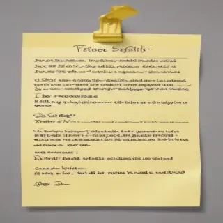 sticky note with transparent background