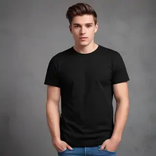 black tee shirt mockup