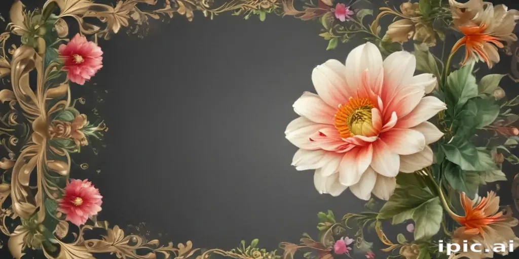 flower transparent border