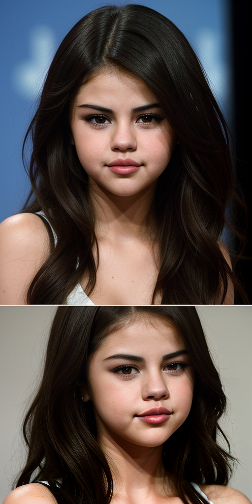 selena gomez face different