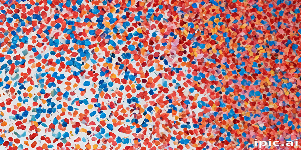 A Vibrant Explosion of Colorful Dots Creating a Playful Abstract Pattern.