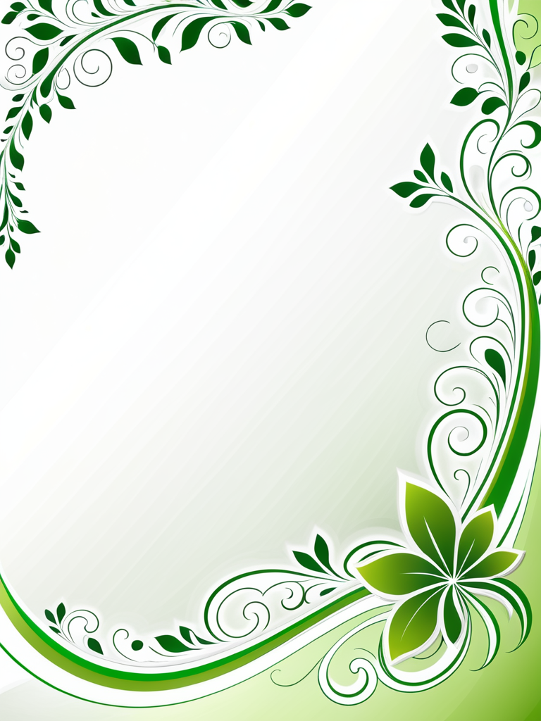 background white and green