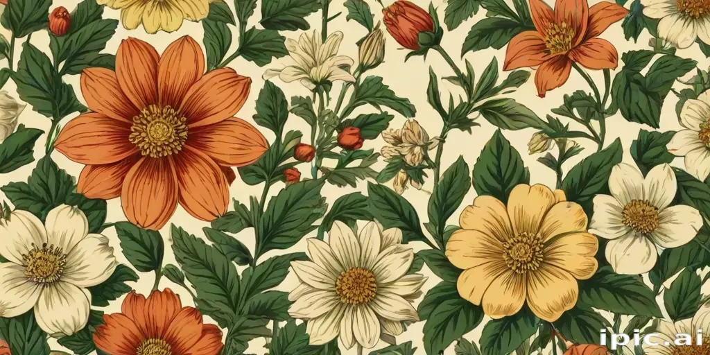 vintage flower illustration