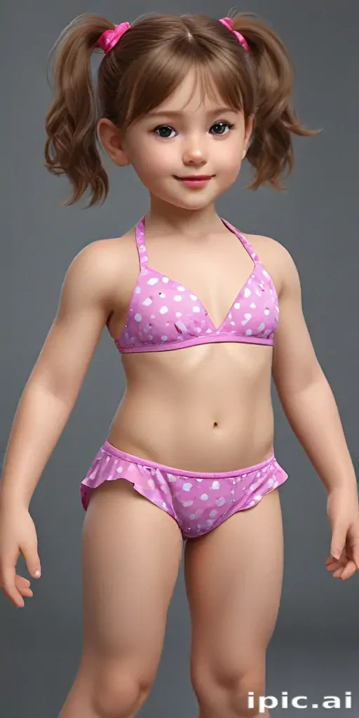 ai art little girl bikini