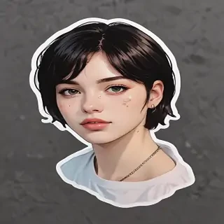 transparent aesthetic sticker
