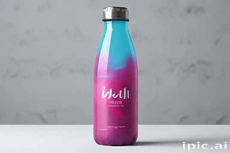 water bottle mockup