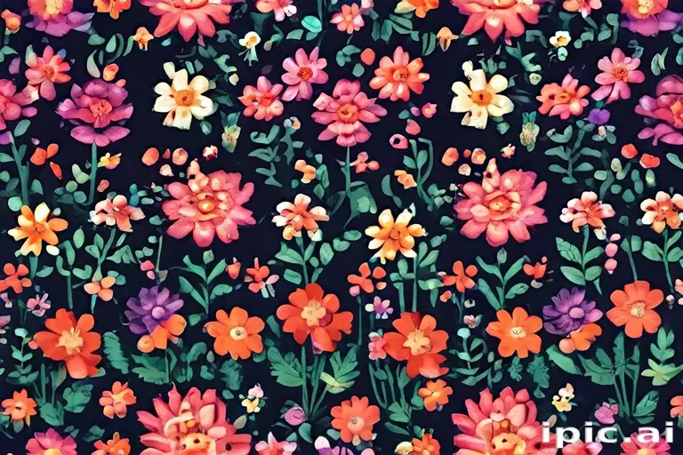 pixel flowers